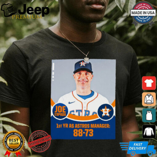 Joe Espada 1st YR AS Astros Manager 88 73 Poster t shirt