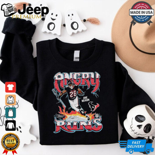 Joe Mixon angry run Houston Texans shirt