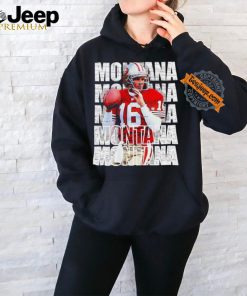 Joe Montana 16 San Francisco 49ers football graphic shirt