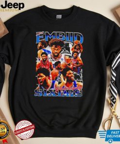 Joel Embiid Philadelphia 76ers Sixers basketball poster graphic shirt