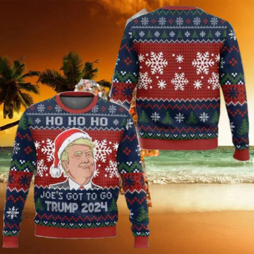 Joe’s Got To Go Trump 2024 Hohoho Ugly Christmas Sweater