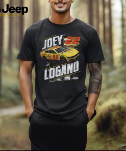Joey Logano Team Penske Navy Patriotic Men's T Shirt