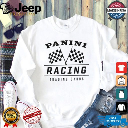 Joey Logano Wearing Panini Racing Trading Cards Shirt