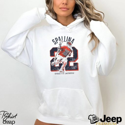 Joey Spallina 22 Syracuse Lacrosse cartoon shirt
