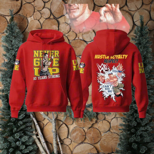John Cena Never Give Up New Edition For Fan WWE Hoodie