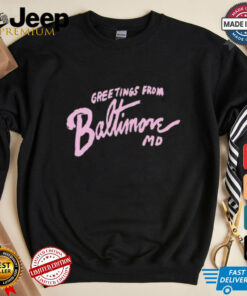 John Waters Greetings From Baltimore t shirt