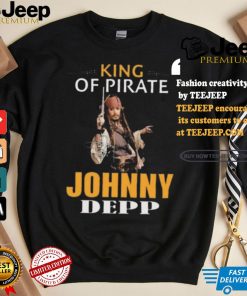 Johnny depp king of pirates of the caribbean shirt