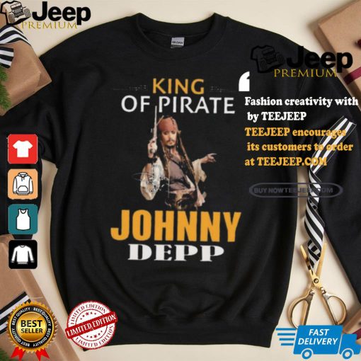 Johnny depp king of pirates of the caribbean shirt