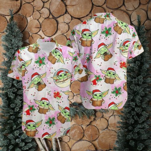 Jolly Jedi Baby Yoda Xmas Classic Hawaiian Shirts Spreading Holiday Cheer