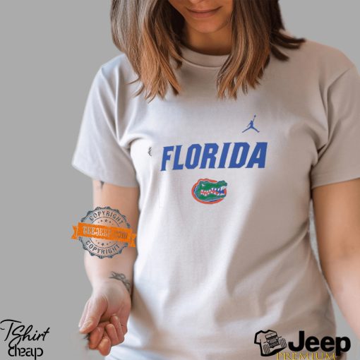 Jordan Brand Heather Gray Florida Gators Primetime Primary Stack Shirt