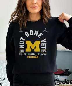 Jordan University of Michigan Wolverines College Football Playoff 2024 Navy Bound T Shirt