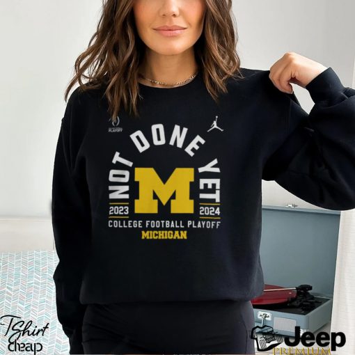 Jordan University of Michigan Wolverines College Football Playoff 2024 Navy Bound T Shirt