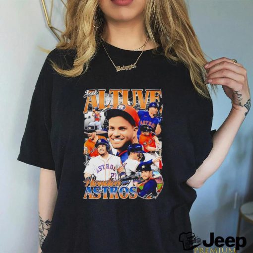 Jose Altuve Houston Astros baseball signature graphic shirt