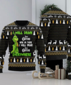 Jose Cuervo Grinch Will Drink Everywhere Ugly Sweater