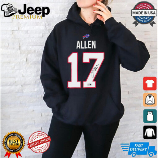 Josh Allen 17 Buffalo Bills Signature T shirts