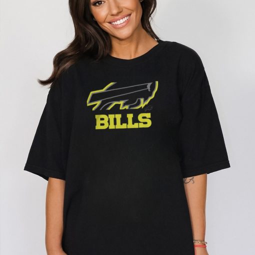 Josh Allen Wearing Bills Volt Shirt Buffalo Bills