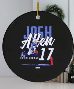 Josh Allen touchdown dive quarterback ornament