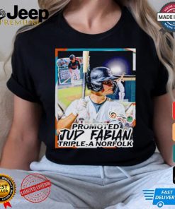 Jud Fabian promotion to Triple A Norfolk shirt