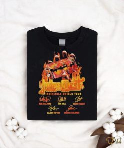 Judas Priest Invincible Shield Tour Signature T Shirt