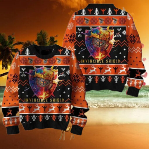 Judas Priest Invincible Shield Ugly Christmas Sweater Chirstmas Gifts 2024 Xmas For Family And Friends Ugly Sweater