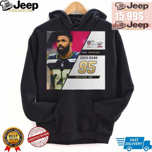 Julian Love Rank 95 The NFL Top 100 Players Of 2024 T Shirt