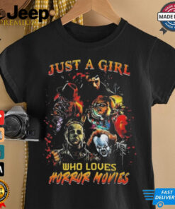 Just A Girl Who Loves Horror Characters Halloween Is Coming 2024 Shirt