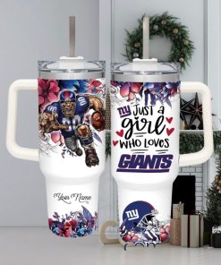 Just A Girl Who Loves NY Giants Customized 40 Oz Tumbler