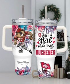 Just A Girl Who Loves Ohio State Buckeyes Customized 40 Oz Tumbler