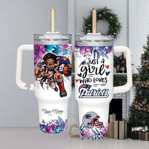 Just A Girl Who Loves Patriots Customized 40 Oz Tumbler