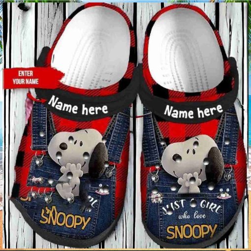 Just A Girl Who Loves Snoopy Crocs Gift
