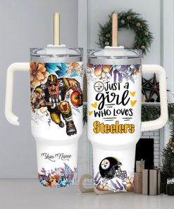 Just A Girl Who Loves Steelers Customized 40 Oz Tumbler