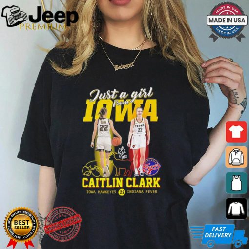 Just a girl from Iowa Caitlin Clark signature goat logo shirt