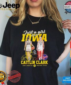 Just a girl from Iowa Caitlin Clark signature goat logo shirt