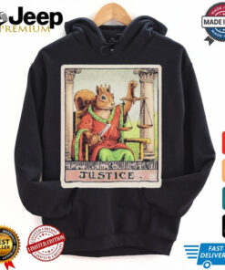 Justice Tarot Card Justice For Squirrel Tarot Card T Shirt