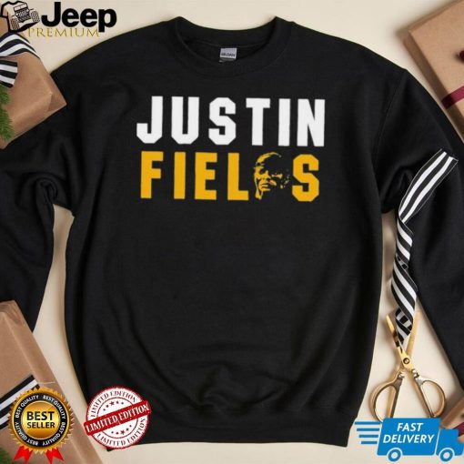 Justin Fields face Pittsburgh Steelers NFL shirt