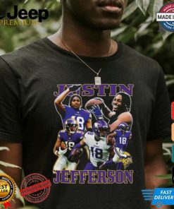 Justin Jefferson Retro Collage T Shirt