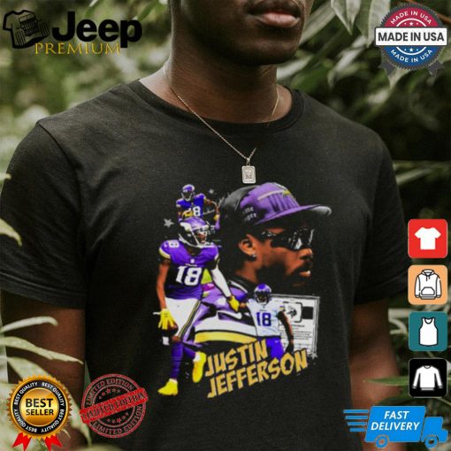 Justin Jefferson Vintage Collage T Shirt