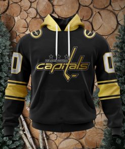 NHL Washington Capitals Special Black And Gold Design Hoodie