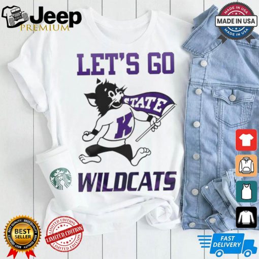 K State Wildcats 2024 White Let’s Go Wildcats T shirt