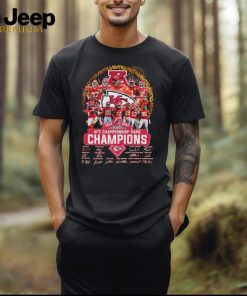 KC Chiefs AFC Championship Game Champions 2024 signatures t shirt