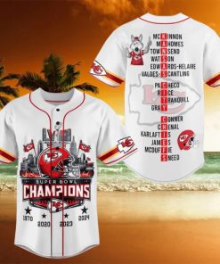 KC Chiefs Las Vegas Super Bowl LVIII Champions Baseball Jersey