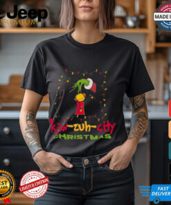 KC Football Grinchy Trophy Kansas City Christmas Gift Shirt