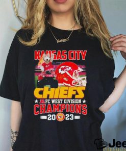 KC Wolf Mascot Kansas City Chiefs AFC West Division Champions 2023 Shirt