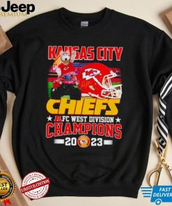 KC Wolf mascot Kansas City Chiefs AFC West Division Champions 2023 shirt