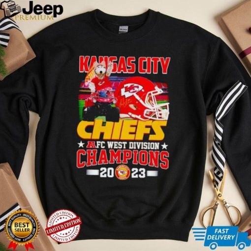 KC Wolf mascot Kansas City Chiefs AFC West Division Champions 2023 shirt