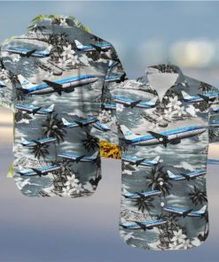 KLM Royal Dutch Airlines Boeing 737 306 Hawaiian Shirt