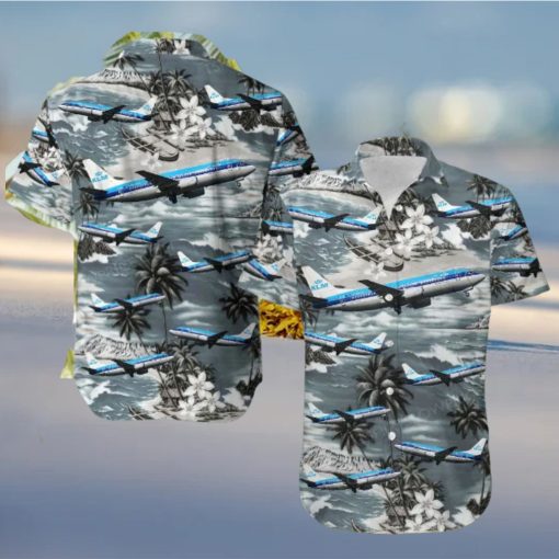 KLM Royal Dutch Airlines Boeing 737 306 Hawaiian Shirt