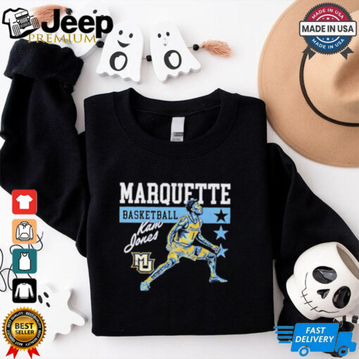 Kam Jones Marquette Golden Eagles basketball cartoon shirt