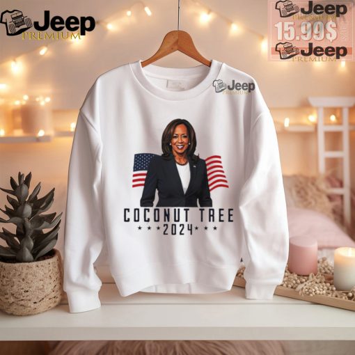 Kamala Harris 2024 Coconut Tree American flag shirt