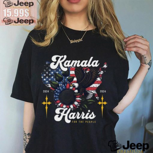 Kamala Harris 2024 For The People Madam President Eagle US Flag Shirt